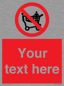 Custom No Climbing on Trolley Sign